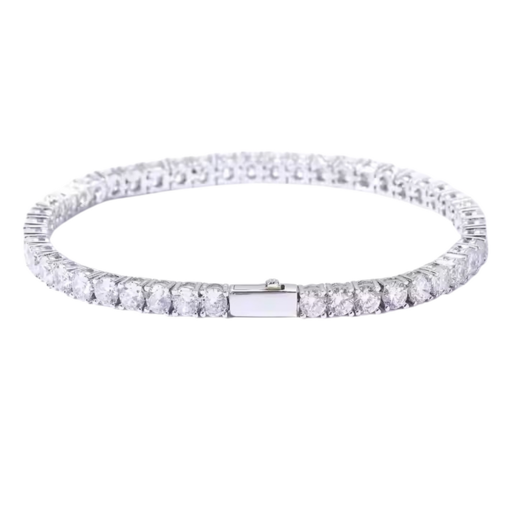 4MM TENNIS BRACELET - ICED OUT