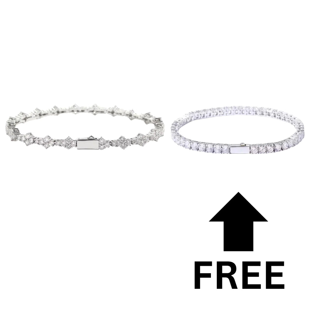 HONEYCOMB BRACELET + FREE 4MM TENNIS BRACELET
